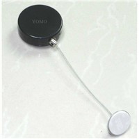 Round Anti-Theft Display Pull Box with Round Disk End, Merchandise Security Pull Box, Retail Security Tether