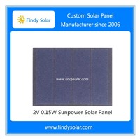 2V 0.15W Sunpower Solar Panel 40x30x1.6mm