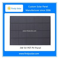 3W 5V PET Solar Photovoltaic Panel