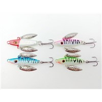 50mm/7g Ice Fishing Jig Lure 4-Color for Option with High Quality Artificial Insect Lure