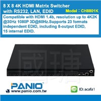 4K 8 X 8 HDMI Matrix Switcher with RS232