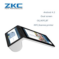 ZKC900 GPRS 3G WiFi Android Tablet PC POS Terminal with Integrated Thermal Printer