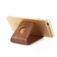 100% Natural Portable Real Wooden Stand for Mobile Phone