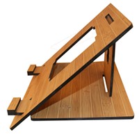 Foldale Light Weight Bamboo Wood Stand for Tablet PC