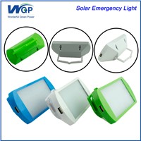 Rechargeable LED Solar Emergency Light with Mobile Phone Charger