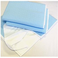 4 Layers Waterproof Reusable Incontinence Bed Pads with Wings (Washable UnderPads with Flaps)