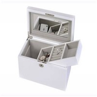China Pinsidea White Wooden Jewelry Box