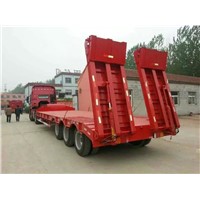 60T 3 Axle Low Bed Semi Trailer for Transport Machine