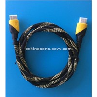 1.4Ver HDMI Cable, Braid Double Color, High Speed with Ethernet 3D to DVD, HDTV