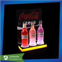 Acrylic Illuminated Display for Wine, LED Acrylic Wine Display