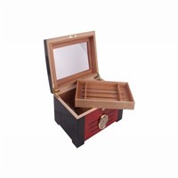 China Factory Black Wooden Humidor Chest