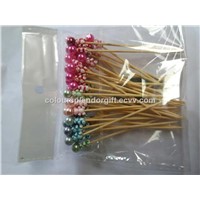 12cm Balls Wood Sports Themed Bamboo Pick Skewer Great for Cocktail Parties, Inns, Weddings, Receptions, Holidays