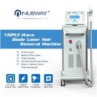 2018 Newest Model CE Approval Triple Wave 1064nm 755nm 810nm Diode Laser for Hair Removal