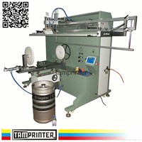 Keg Bottle Pipe Barrels Pneumatic Cylinder Screen Printing Machine