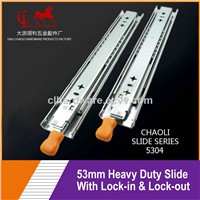 53mm Heavy Duty Drawer Slide with Lock-in &amp;amp; Lock-Out