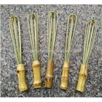 Bamboo Egg Whisk for Stirring Mixing Beater Kitchen Cooking Tools Kitchenware