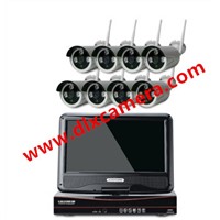 1080P HD 8ch Plug & Play 10 Inch LCD Screen Wireless NVR Kit CCTV System WiFi IP Camera Outdoor IR Security Camera