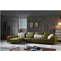 Modern Living Room Real Leather Sofa L Shaped Sofa