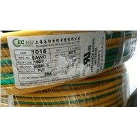 UL1015 6AWG Hook up Wire 600V YELLOW/GREEN Ground Wire Tinned Copper or Bare Copper Conductor