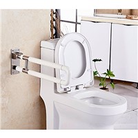 IBAMA 28-Inches Flip up Toilet Safety Frame Rail Bathroom Grab Bar for Home &amp; Hotel(Stainless Steel)