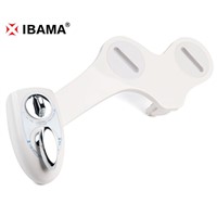 IBAMA Non-Electric Mechanical Water Toilet Seat Attachable Bidet- Dual Nozzle (Male & Female) Adjustable Water Pressure