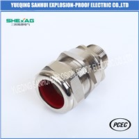 Stainless Steel Armored Cable Gland IP68 with Earth Tag, & PVC Shroud