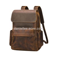 2018 New Hot Selling Your DIY Genuine Leather Laptop Backpack