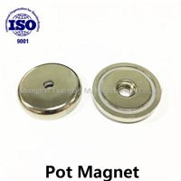Powerful Holding Force Neodymium Pot Magnets, Permanent Neodymium Pot Magnets