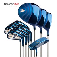Gangnamstyle Man's Complete Golf Clubs Set with Golf Bag & Headcover (12 Pieces, Blue)