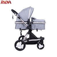 Baby Stroller 2 in 1 Travel Pram Can Fit with Car Seat Baby Buggy