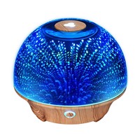 3D Glass Aroma Oil Diffuser Whisper Quiet Room Humidifier for Home Office Baby