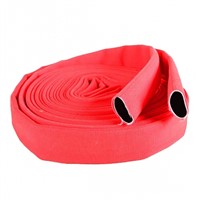 Extra Sturdy Abrasion Resistant Red Double Jacket Fire Hose