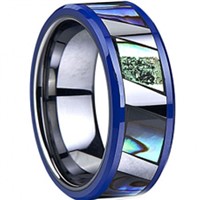 Tungsten Carbide Ring With Shell and Ceramic