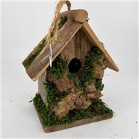 Pine Wood Bird House, Wooden Bird Feeder,