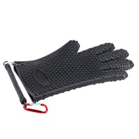 DEUKIO Black Anti-Slip Fishing Gloves Rubber Fish Catching Glove Hand Protection Fishing Gear Tackle Unisex Full Finger