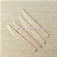 Biodegradable Disposable Wooden Cutlery Set Wooden Knife Fork & Spoon, with Logo, Packing Customized