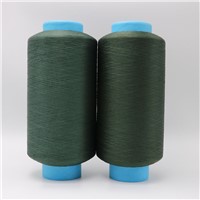 Copper Plated CuS Acrylic Conductive Filaments 75D/40F DTY Green Color Yarn for Anti Bacteria Socks/Beddings XT11123