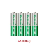 Delipow 600mAh AA/LR6/AM3 Rechargeable Battery for Toy Mouse Keyboard Microphone Green Label 4Pcs Rechargeable Batteries