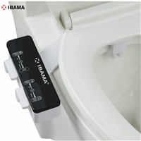 IBAMA Toilet Seat Bidet with Dual Nozzle, Self Cleaning Nozzle, Bidet Toilet Attachment
