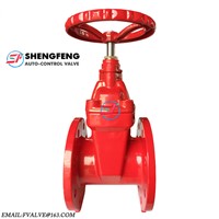DIN F4 Heavy Type Hot Water Silical Gel Disc GGG50 QT450 PN16 PN10 PN25 Gate Valve for Water Project