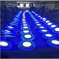 Double Color LED Panel Light 3+3W 6+3W 12+W 18+6W