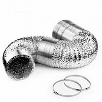 Aluminum Layers Ducting 4 To12inch Kitchen Bathroom Grow Tent Duct