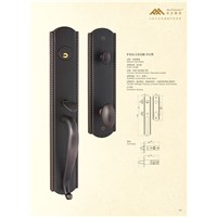 Solid Brass Tubular Entry Door Handle Door Lock (F10)