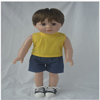 Frida Yellow T-Shirt for 18 Inch Vinyl Doll Clothes