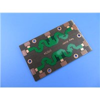 High Frequency PCB on PTFE 1.5mm 2 Layer Green Solder Mask