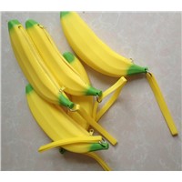 ECO Friendly Banana Style Silicone Pouches Coin Bags Purses
