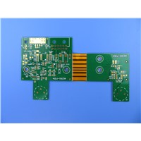 4 Layer Rigid-Flex PCB Built on 1.6mm FR4 &amp;amp; 0.2mm Polyimide