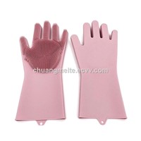 Eco-Friendly Durable Heat Resistant Home Kitchen Cleansing Silicone Gloves