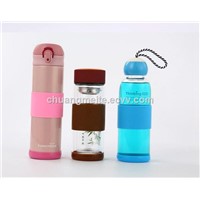 Eco-Friendly Fashion Anti-Slip Sleeve Silicone Insulated Bottle Cover