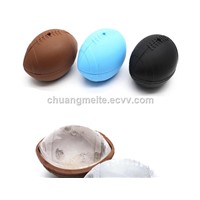 Food Grade Promotional Gifts Rugby Football Shaped Silicone Ice Ball Ice Tray Mould
